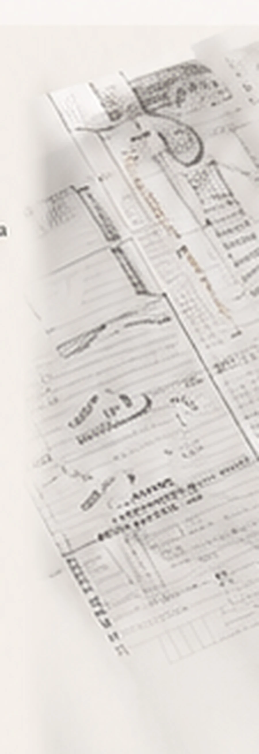 Working diagrams and material notes